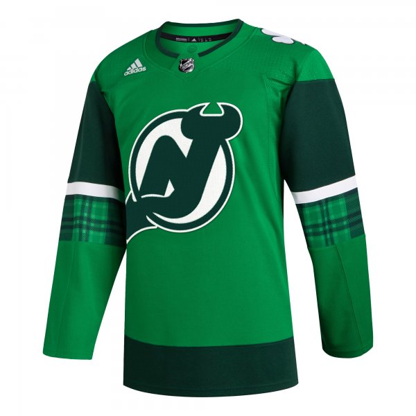 Men's New Jersey Devils  adidas Kelly Green 2023 St. Patrick's Day Primegreen Jersey