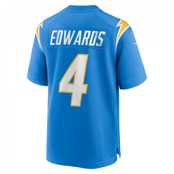 Men's Los Angeles Chargers Gus Edwards Nike  Powder Blue  Game Jersey