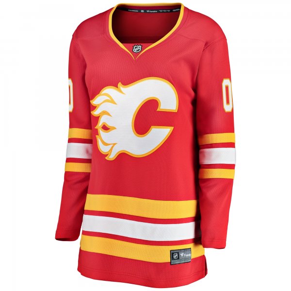 Women's Calgary Flames Fanatics Red Home Breakaway Custom Jersey