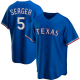 Men's Texas Rangers #5 Corey Seager Royal Alternate Jersey