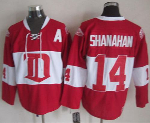 Detroit Red Wings #14 Brendan Shanahan Red Winter Classic CCM Throwback Stitched NHL Jersey