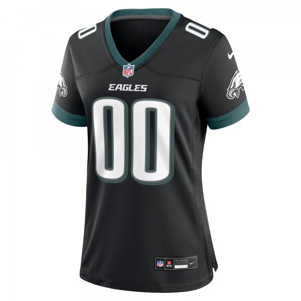 Women's Philadelphia Eagles Nike Black Alternate Custom Game Jersey