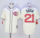 Chicago Cubs #21 Sammy Sosa Cream 1929 Turn Back The Clock Stitched MLB Jersey