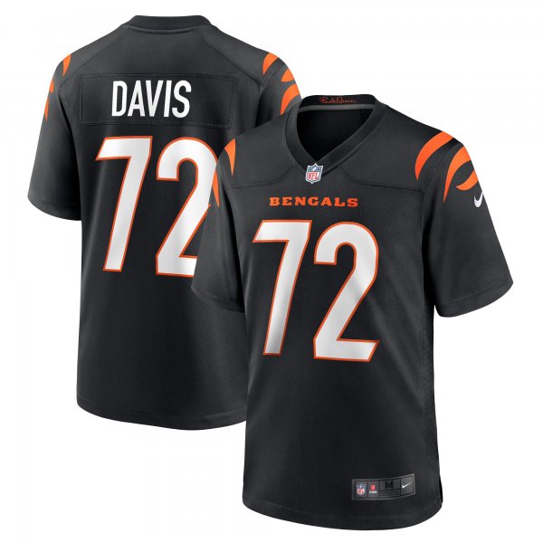 Men's Cincinnati Bengals Domenique Davis Nike Black Game Player Jersey