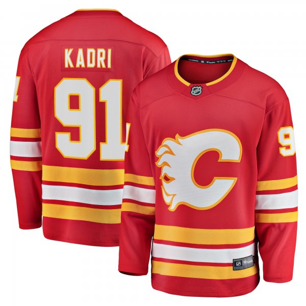 Men's Calgary Flames Nazem Kadri Fanatics Red Home Breakaway Player Jersey