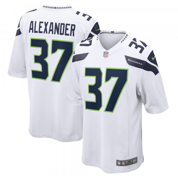 Men's Seattle Seahawks Shaun Alexander Nike White Retired Player Game Jersey