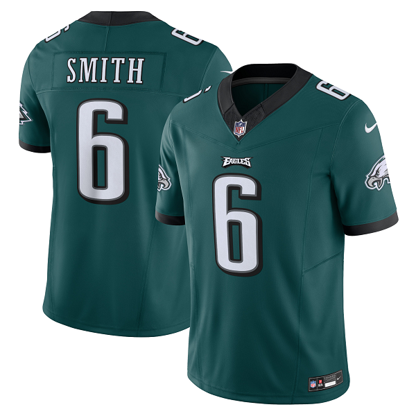 Men's Philadelphia Eagles #6 DeVonta Smith Nike Green Vapor F.U.S.E. Limited NFL Jersey