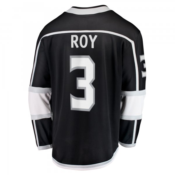 Men's Los Angeles Kings Matt Roy Fanatics Black Home Breakaway Player Jersey