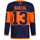 Men's New York Islanders Mathew Barzal adidas Navy 2024 NHL Stadium Series Primegreen Player Jersey