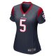 Women's Houston Texans Jalen Pitre Nike Navy Game Player Jersey