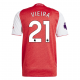 adidas Fabio Vieira Arsenal FC Home Jersey 25/26 w/ EPL Patch (Better Scarlet/White