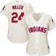 Cleveland Indians #24 Andrew Miller Cream Women's Alternate Stitched MLB Jersey