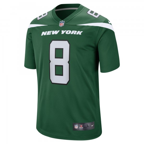 Men's New York Jets Aaron Rodgers Nike Gotham Green Game Jersey