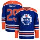 Men's Edmonton Oilers Leon Draisaitl adidas Royal Home Primegreen Player Jersey