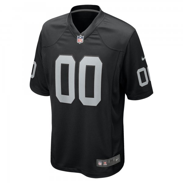 Men's Las Vegas Raiders Nike Black Custom Game Jersey