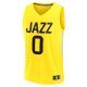 Men's Utah Jazz Taylor Hendricks Fanatics Yellow  Fast Break Replica Jersey - Icon Edition