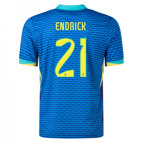 Nike Mens Brazil Endrick Away Jersey 24/25 (Soar/Dynamic Yellow)