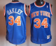 Mitchell And Ness Men's New York Knicks #34 Charles Oakley Blue Throwback Stitched NBA Jersey