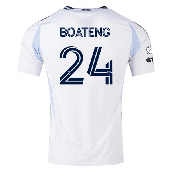 adidas San Diego FC Emmanuel Boateng Away Jersey 25/26 w/ MLS & Apple Patch (White)