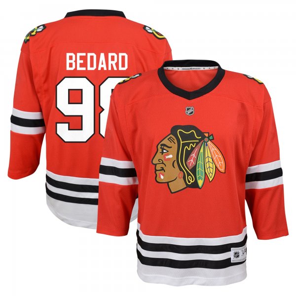 Youth Chicago Blackhawks #98 Connor Bedard Red Home Replica Player Jersey
