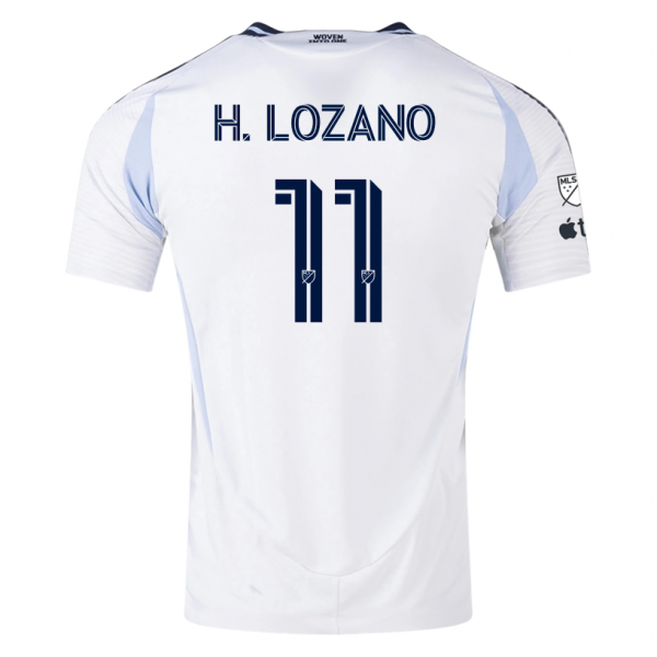 adidas San Diego FC Hirving Lozano Away Jersey 25/26 w/ MLS & Apple Patch (White)