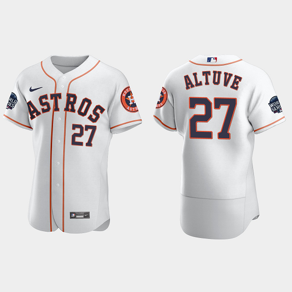 Jose Altuve Houston Astros 2021 World Series MLB Flexbase Jersey - White