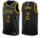 Men's Nike Los Angeles Lakers #6 LeBron James Black City NBA Jersey