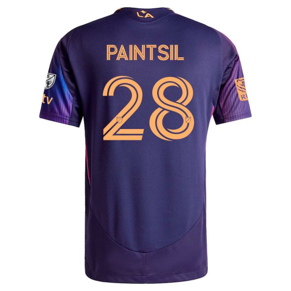adidas Joseph Paintsil LA Galaxy Away Jersey w/ MLS + Apple TV + RBC Sponsor 25/26 (Purple)