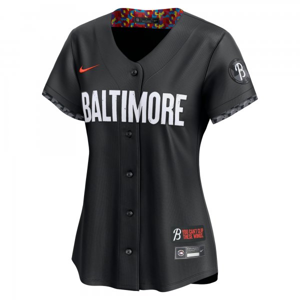 Women's Baltimore Orioles Adley Rutschman Nike Black City Connect Limited Player Jersey