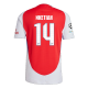 adidas Arsenal Eddie Nketiah Home Jersey w/ Champions League Patches 24/25 (Better Scarlet/White)