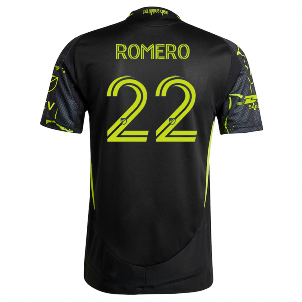 adidas Abraham Romero Columbus Crew Away Jersey w/ MLS Patches 25/26 (Black/Yellow)