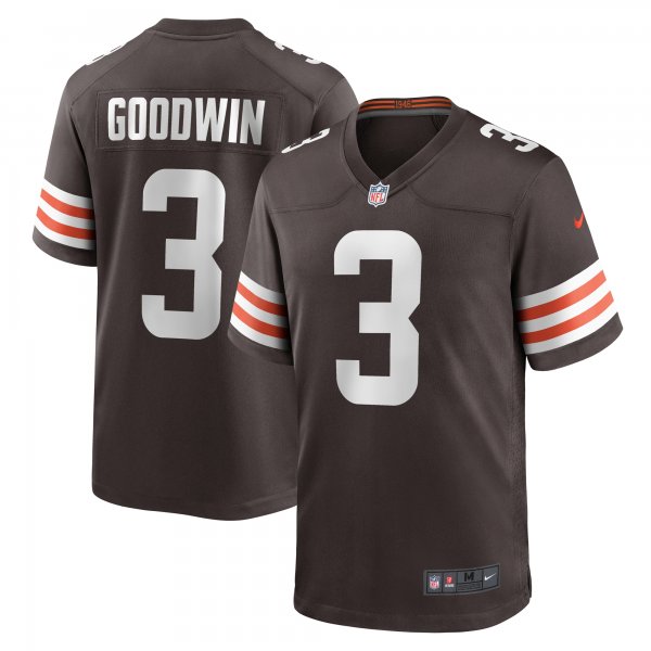 Men's Cleveland Browns Marquise Goodwin Nike Brown Game Jersey