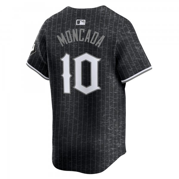 Men's Chicago White Sox YoÃÂ¡n Moncada Nike Black City Connect Player Jersey