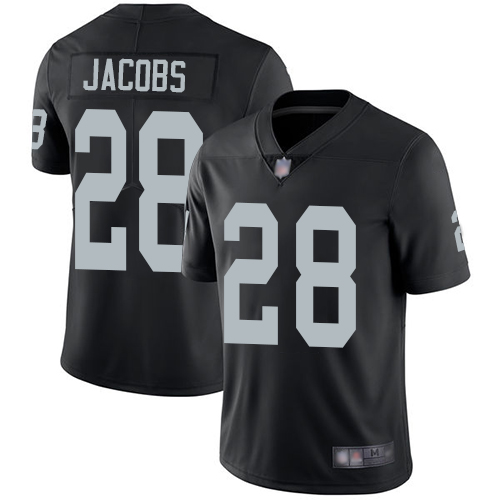 Las Vegas Raiders #28 Josh Jacobs Black Team Color Men's Stitched Nike NFL Vapor Untouchable Limited Jersey