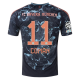 adidas Bayern Munich Kingsley Coman Away Jersey w/ Champions League Patches 24/25 (Black/Copper/Blue)