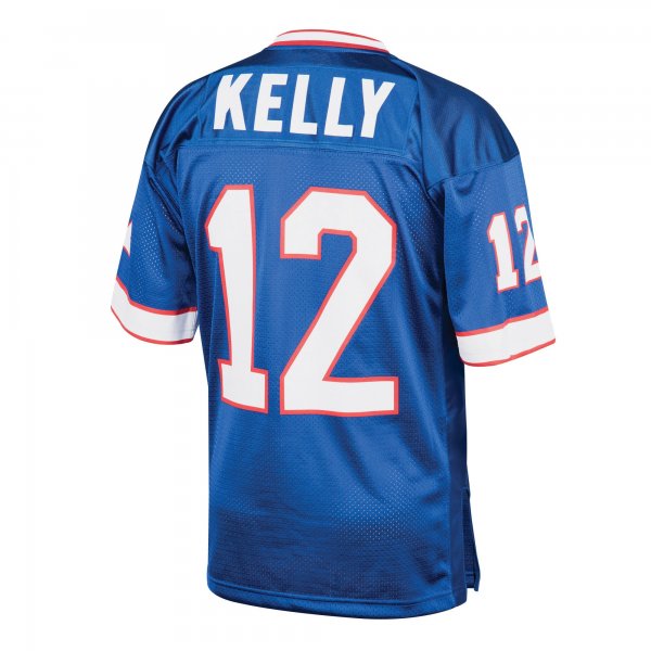 Men's Buffalo Bills 1994 Jim Kelly Mitchell & Ness Royal Throwback Retired Player Jersey