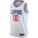 Men's LA Clippers Nike White 2020/21 Swingman Custom Jersey - Association Edition