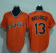 Baltimore Orioles #13 Manny Machado Orange Cooperstown Stitched MLB Jersey