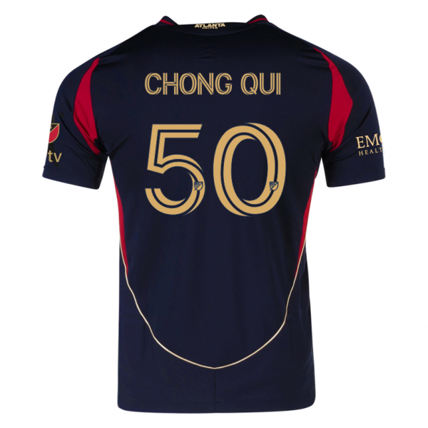 adidas Dominik Chong Qui Atlanta United Home Jersey w/ MLS Patches 25/26 (Red/Black)