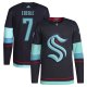 Men's Seattle Kraken Jordan Eberle adidas Deep Sea Blue Home Primegreen Pro Player Jersey