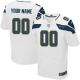 Nike Seattle Seahawks Customized White Stitched Elite Men's NFL Jersey