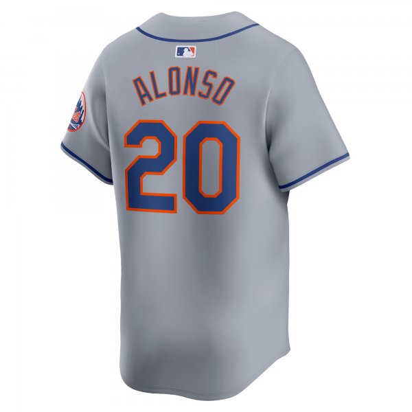 Men's New York Mets Pete Alonso Nike Gray Away Limited Player Jersey