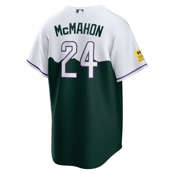 Men's Colorado Rockies Ryan McMahon Nike White/Forest Green City Connect Replica Player Jersey