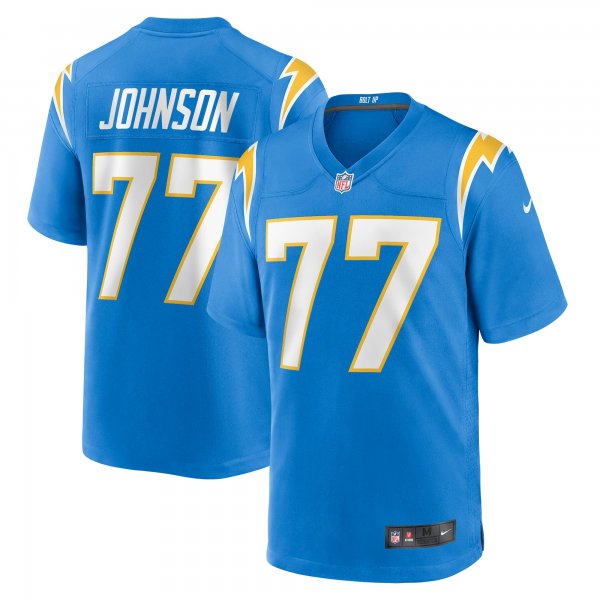 Men's Los Angeles Chargers Zion Johnson Nike Powder Blue Player Game Jersey