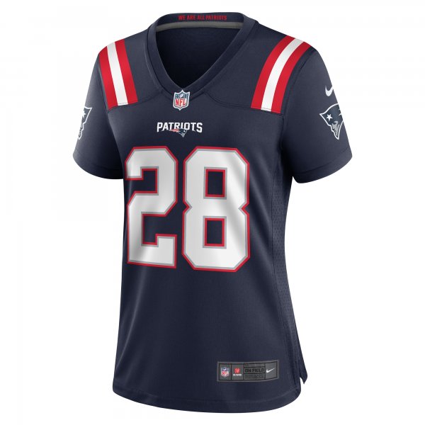 Women's New England Patriots Ameer Speed Nike  Navy Team Game Jersey