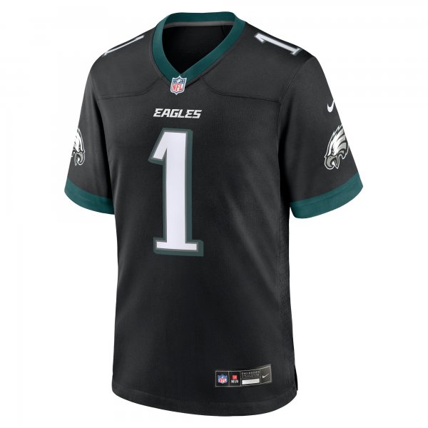 Men's Philadelphia Eagles Jalen Hurts Nike Black Alternate Game Jersey