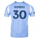 adidas Tomás Romero New York City FC Home Jersey 25/26 w/ MLS Patches (Bahia Light Blue)