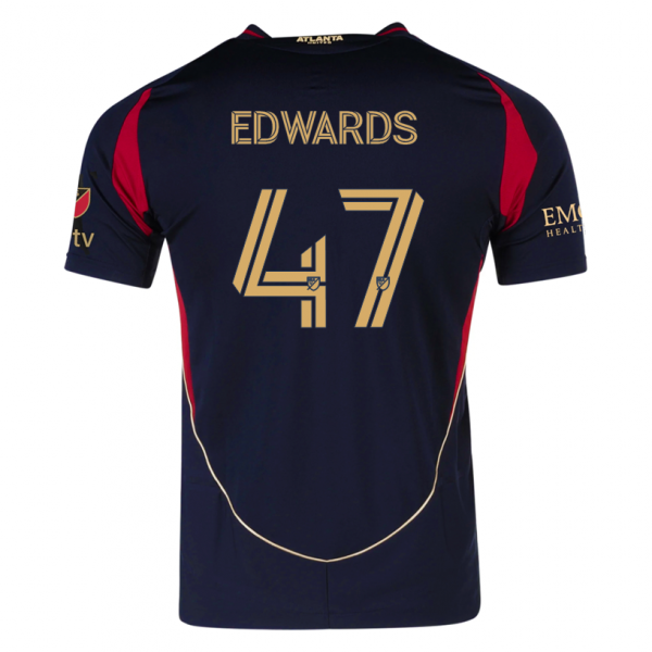 adidas Matt Edwards Atlanta United Home Jersey w/ MLS Patches 25/26 (Red/Black)