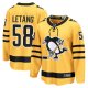 Men's Pittsburgh Penguins #58 Kris Letang Gold Alternate Breakaway Player Jersey
