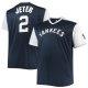 Men's New York Yankees Derek Jeter Navy/White Cooperstown Collection Replica Player Jersey